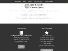 Tablet Screenshot of holycomforterparish.org